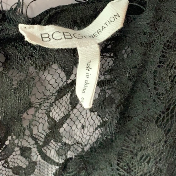 BCBGeneration | Petite Pleated Lace Back Dress - Picture 5 of 8